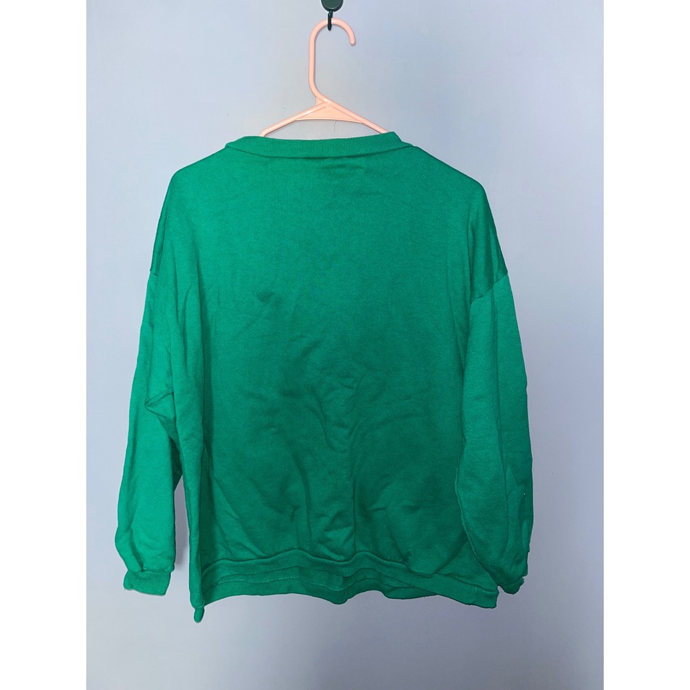 Vintage Russ Sportswear Christmas Sweatshirt Raising‎ Cane Bears Green - Picture 5 of 6